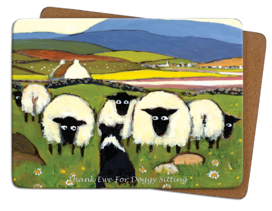 'Thank Ewe for Doggy Sitting' Placemat by Thomas Joseph