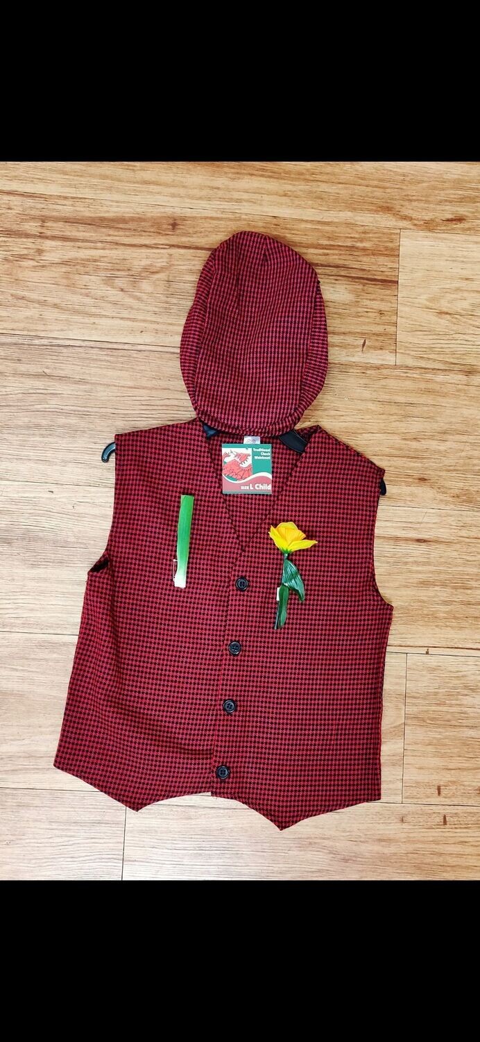 Traditional Boys Cotton Check Cap (Approx 4-11 Years)