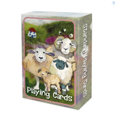 'Felted Sheep' Playing Cards by Emma Ball