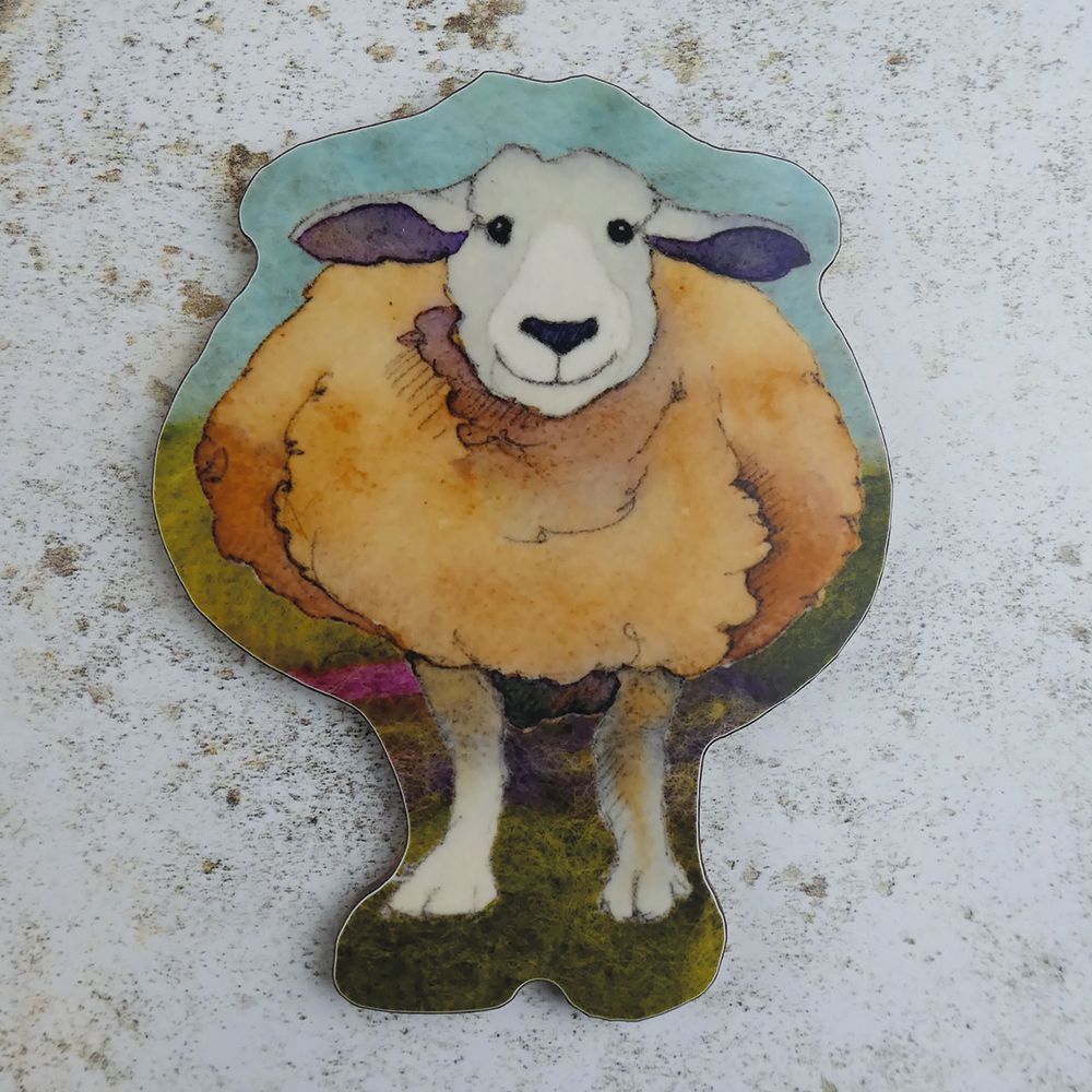 Sheep  - Coaster by Emma Ball