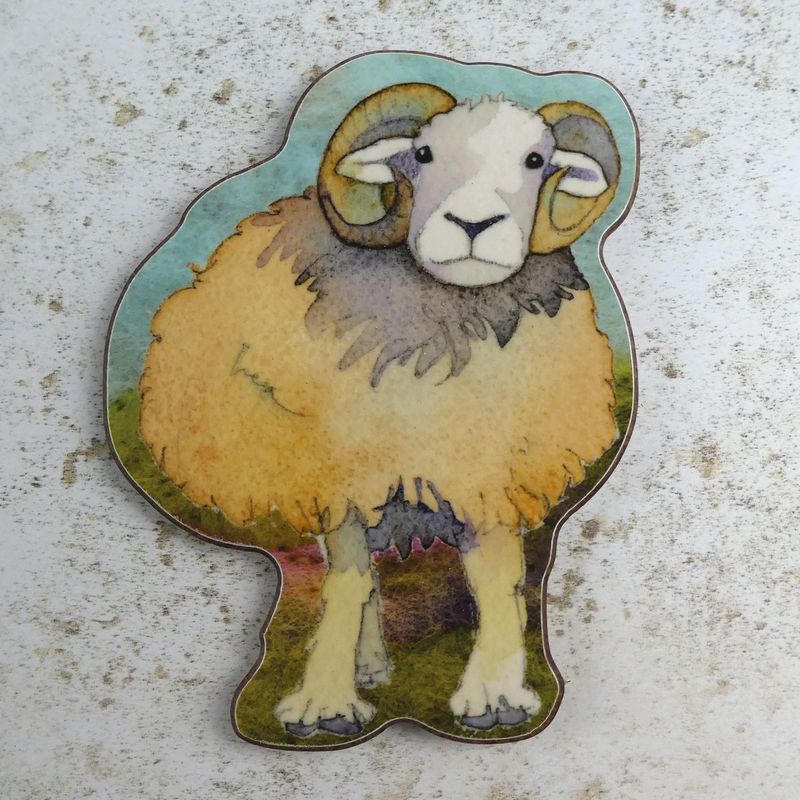 Sheep  - Coaster by Emma Ball