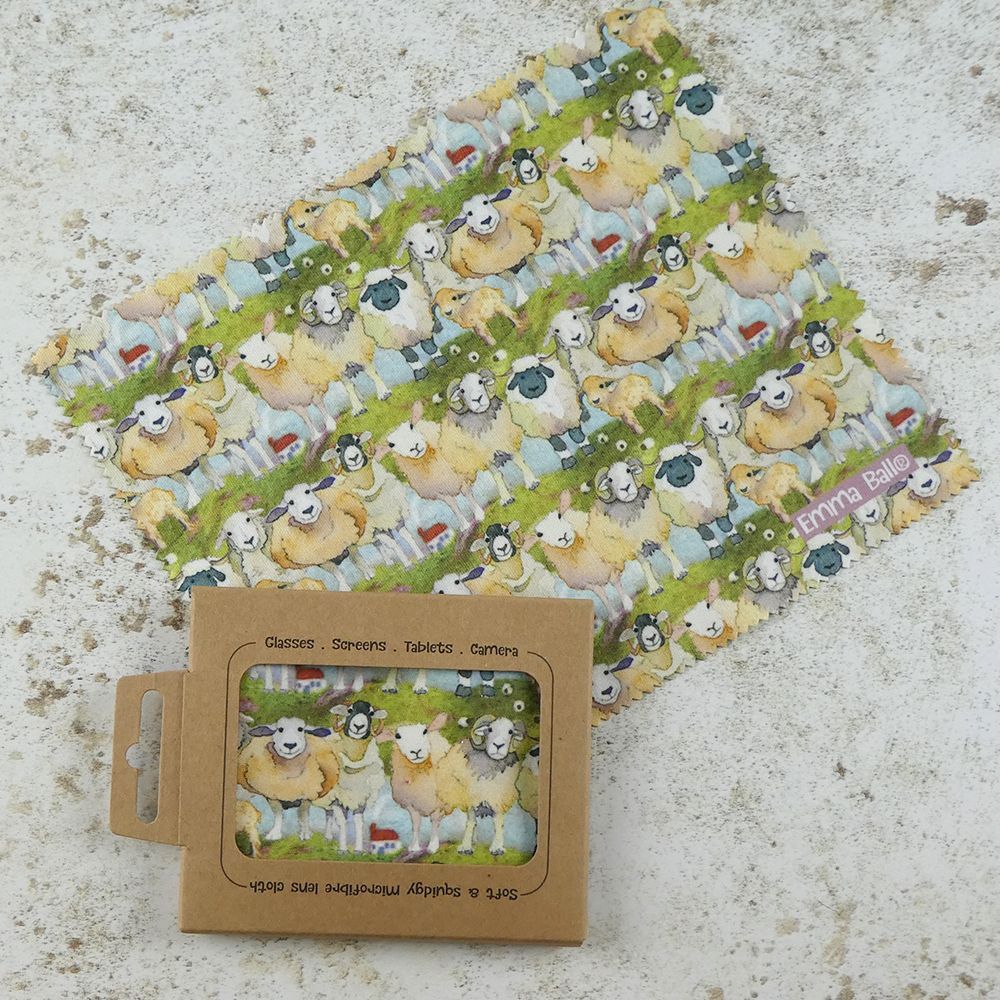 'Felted Sheep' Glasses Cloth by Emma Ball