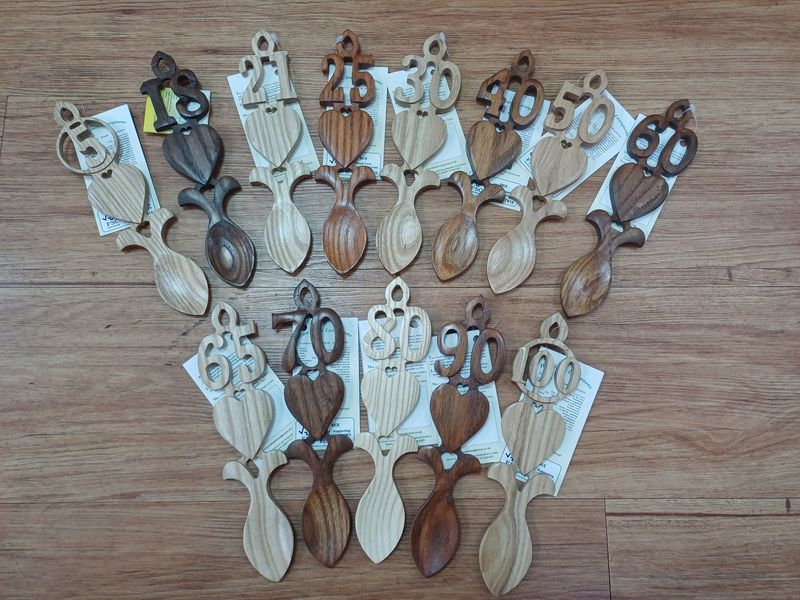 Celebration Lovespoons from Huw Jones