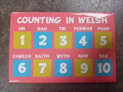 Counting in Welsh Fridge Magnet
