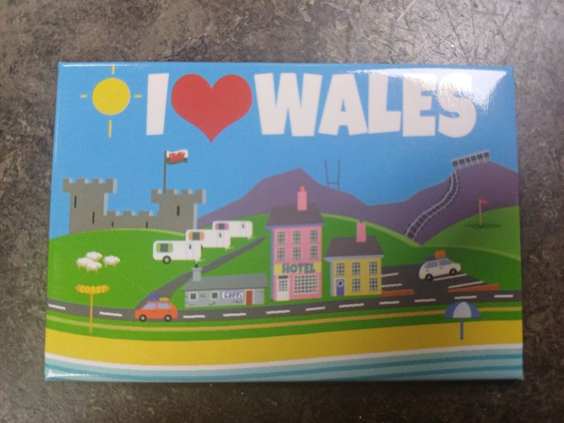 I Love Wales Fridge Magnet