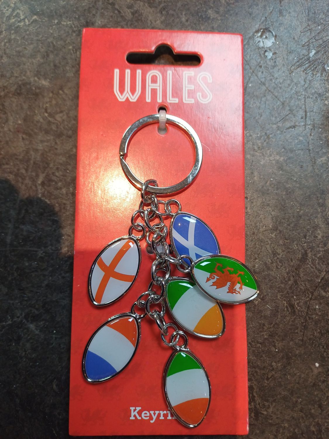 Six Nations Rugby Metal Keyring