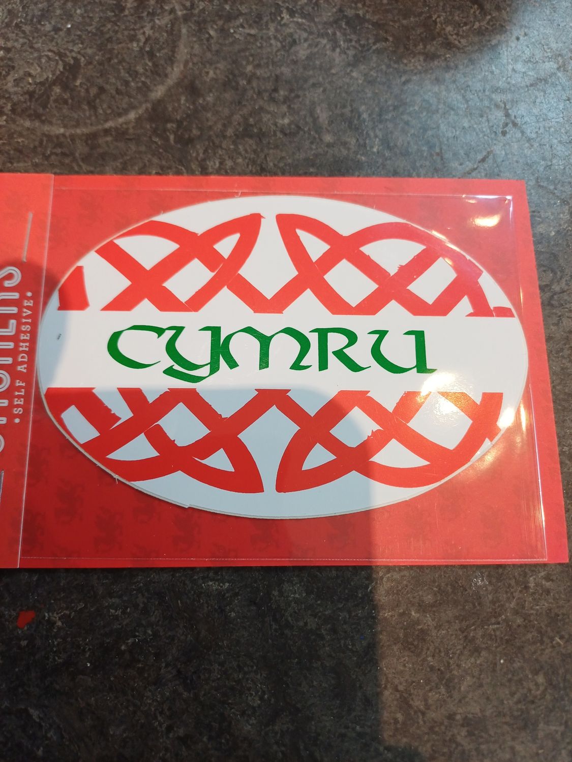 Cymru Celtic Oval Sticker Cymru Celtic Oval Sticker
