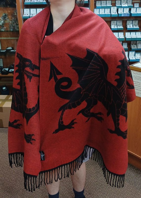 Beautiful double-sided soft dragon scarves