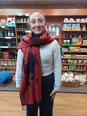 Beautiful double-sided soft dragon scarves