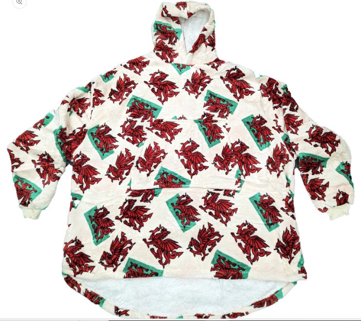 Over-sized Sherpa Fleece Hoodie - Adult Size