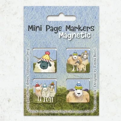 'Happy Sheep' Mini Page Markers  by Emma Ball