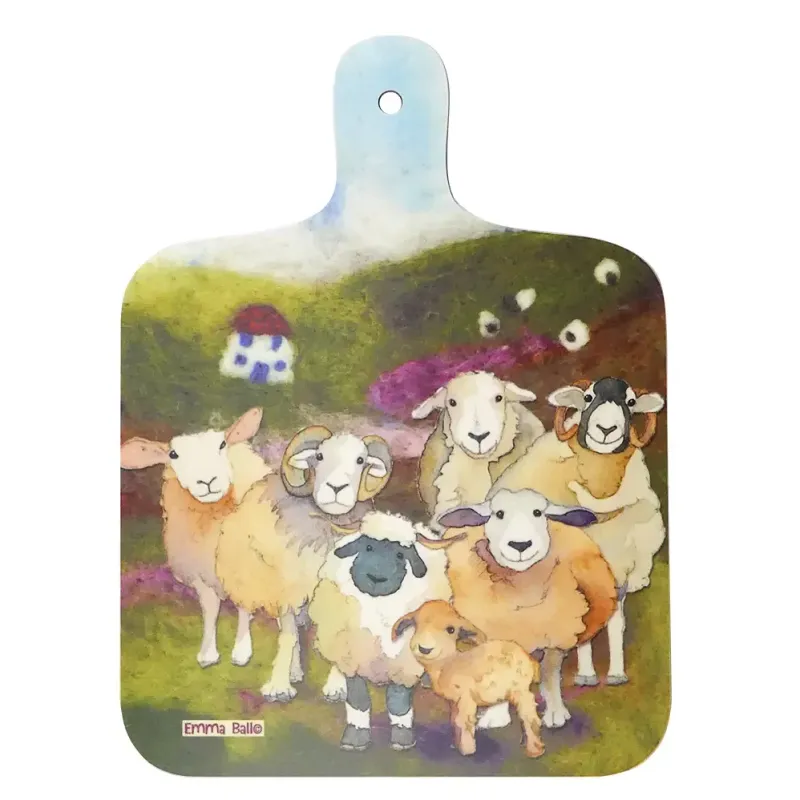 Felted Sheep - Mini chopping board