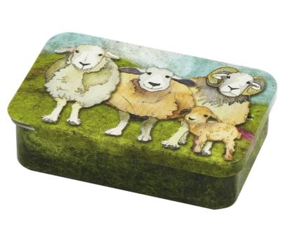 'Felted Sheep'  Pocket tin by Emma Ball
