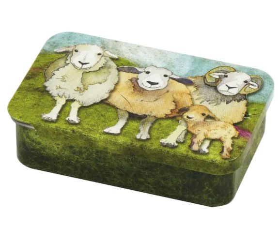 'Felted Sheep'  Pocket tin by Emma Ball