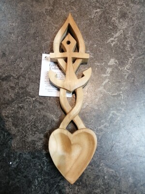 Handcarved 'anchor' Lovespoon