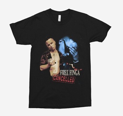 FREE FINGA CANCELLED TOUR T-SHIRT FREE FINGA CANCELLED TOUR T-SHIRT