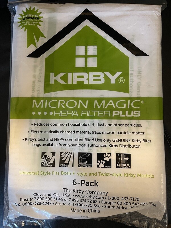 MICRON MAGIC HEPA Plus 6 Pack Bags MICRON MAGIC HEPA Plus 6 Pack Bags