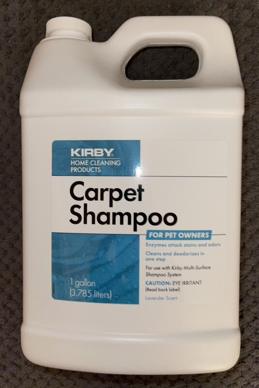 kirby 1 US Gallon PET Carpet Shampoo 128oz  3.785Litre