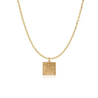 10k Gold Viper Pendant Necklace