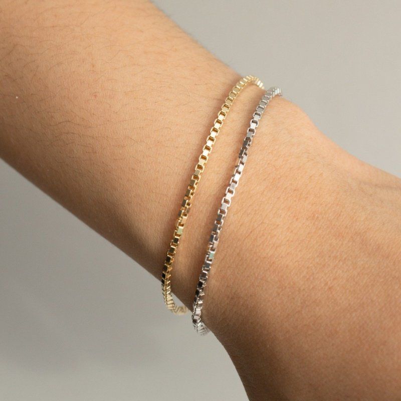 Lucia- Venetian Box Chain Bracelet