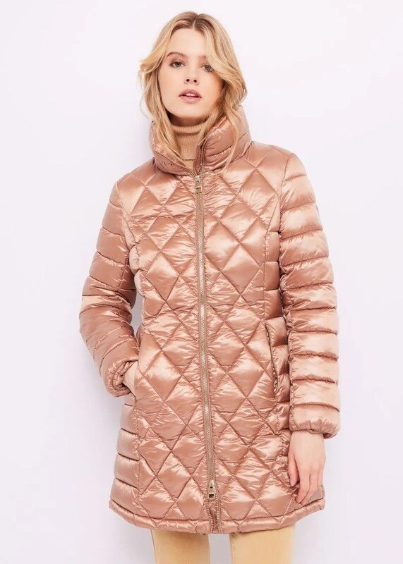 Parka larga ligera en color broce
