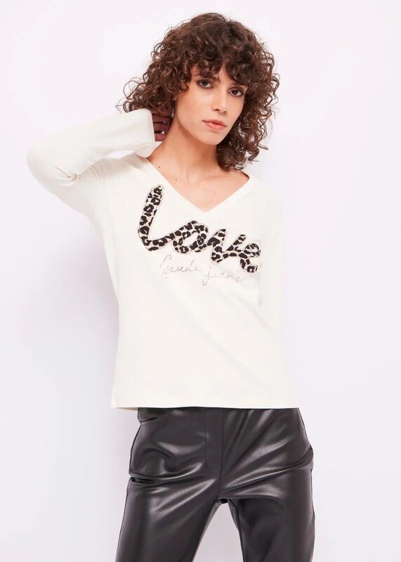 Camise Love cuello V