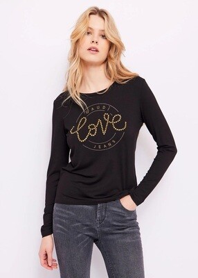 Camiseta Love con strass