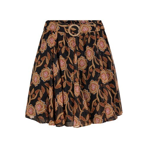 Falda fluida gasa estampada