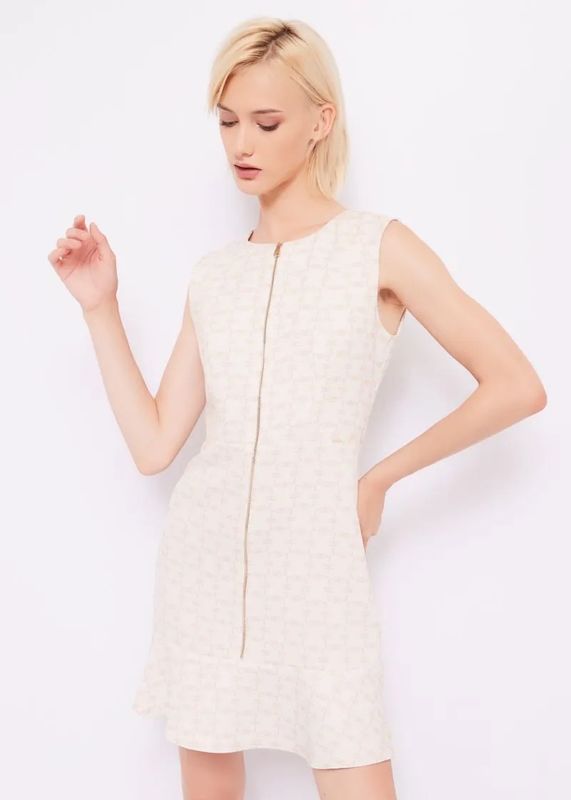 Vestido strech estampado logo