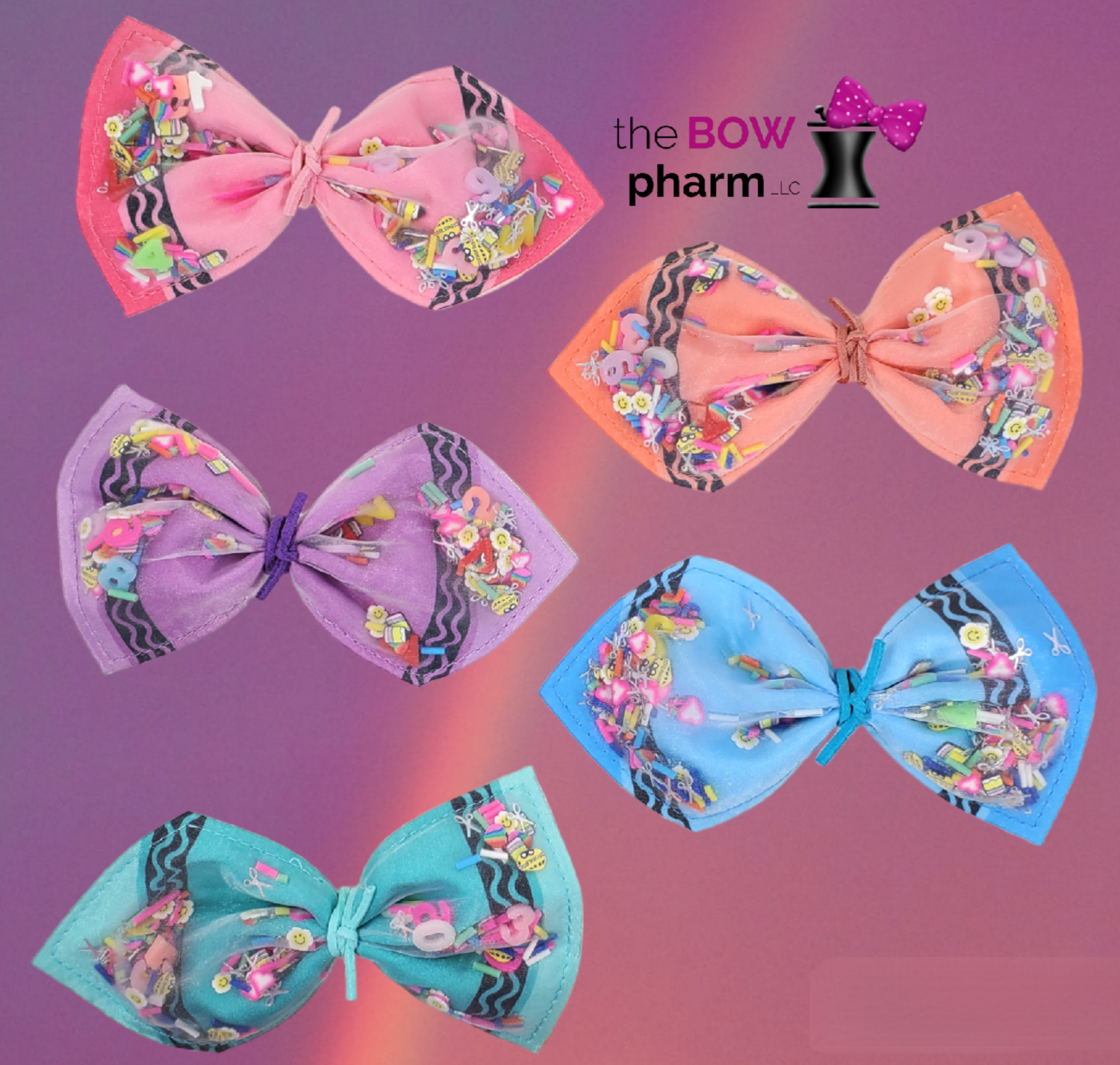 Crayon Shaker Bows
