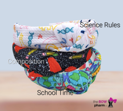 Back To School Knotted Headbands