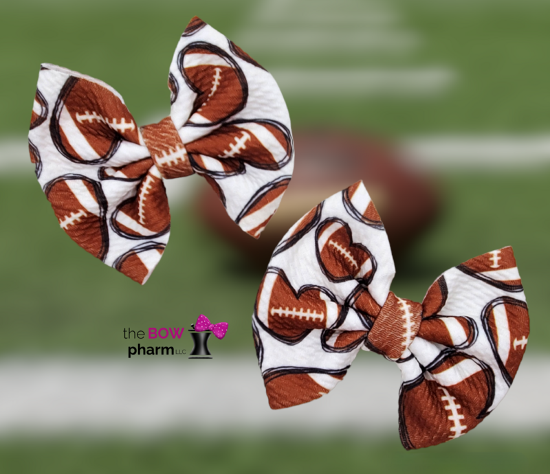 Sports Themed 4 Inch Liverpool Fabric Bows