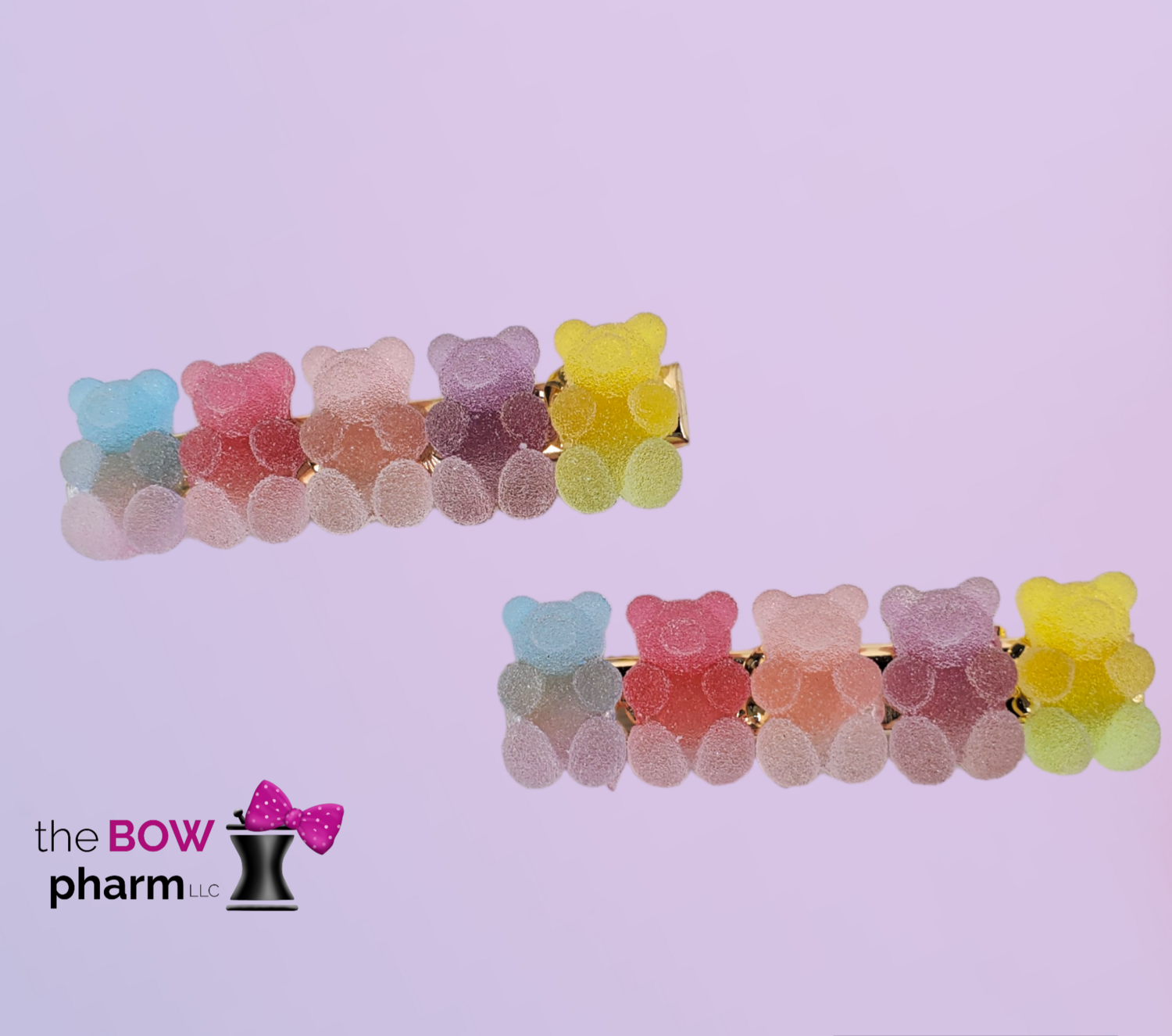 Candy Bear Hair Clip Set