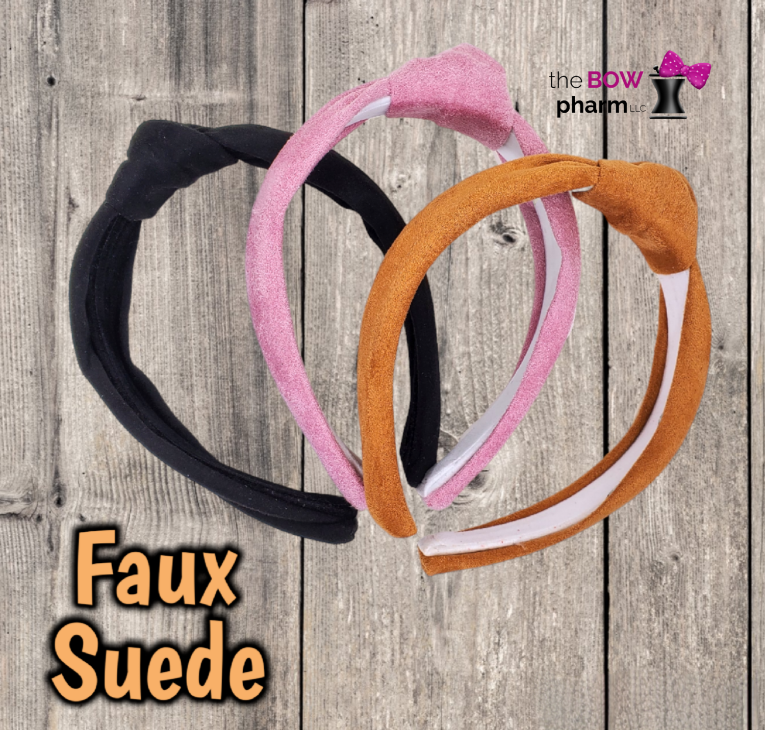Faux Suede Knotted Headbands