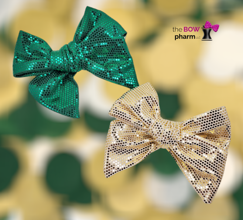 Metallic Sequin Liza Bows