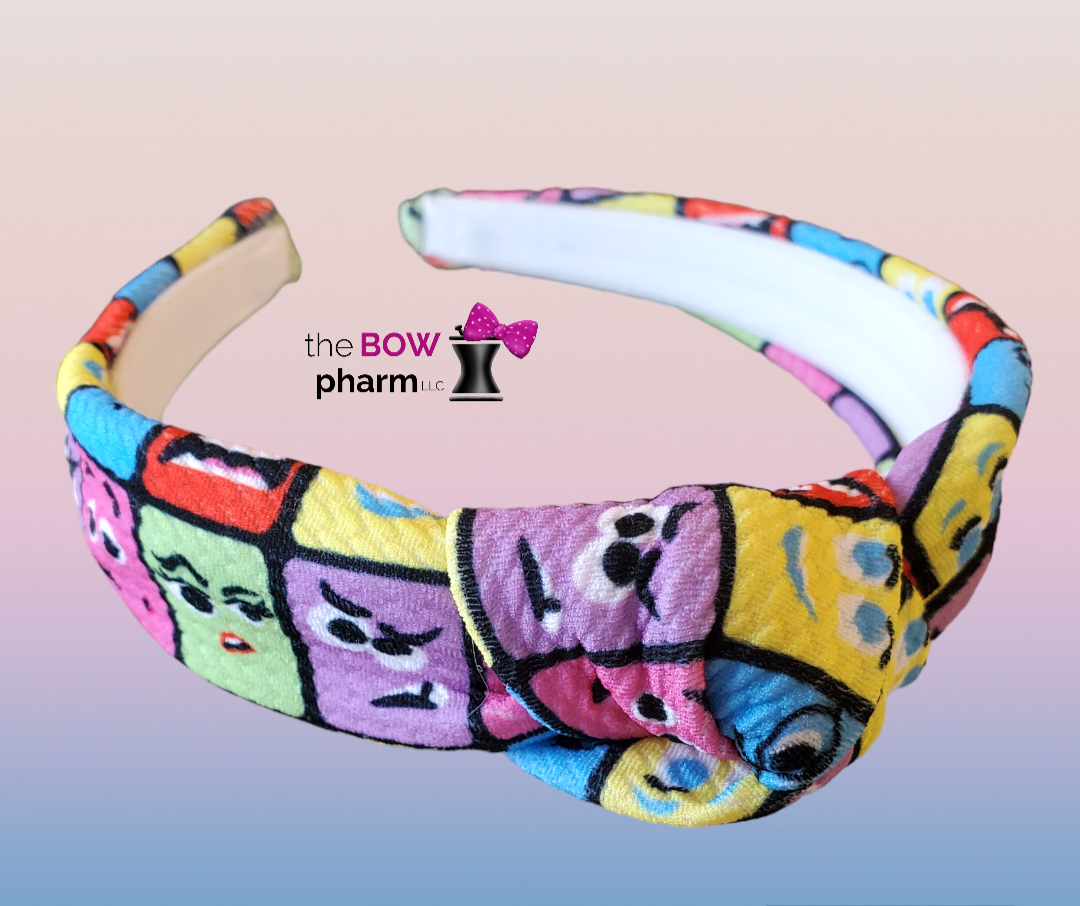 Movie Emotions Knotted Headband