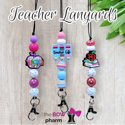 Teacher Silicone Bead Lanyards