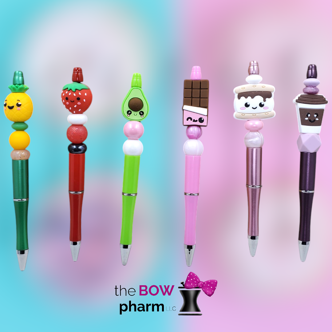 Cutie Foodie Silicone Beaded Pens