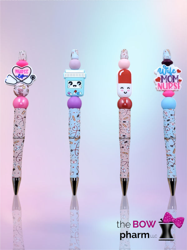 Medical Themed Silicone Beaded Pens