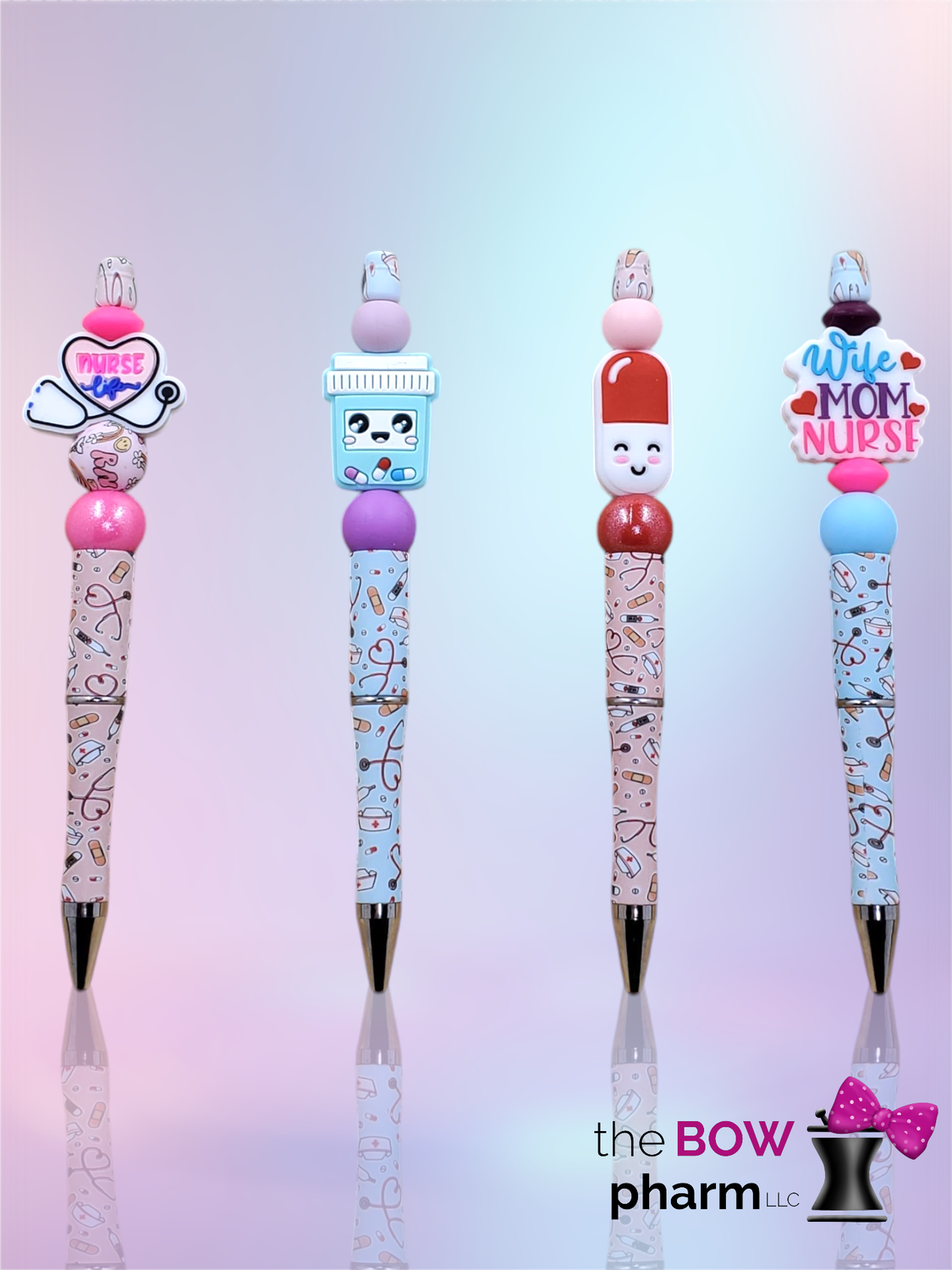Medical Themed Silicone Beaded Pens