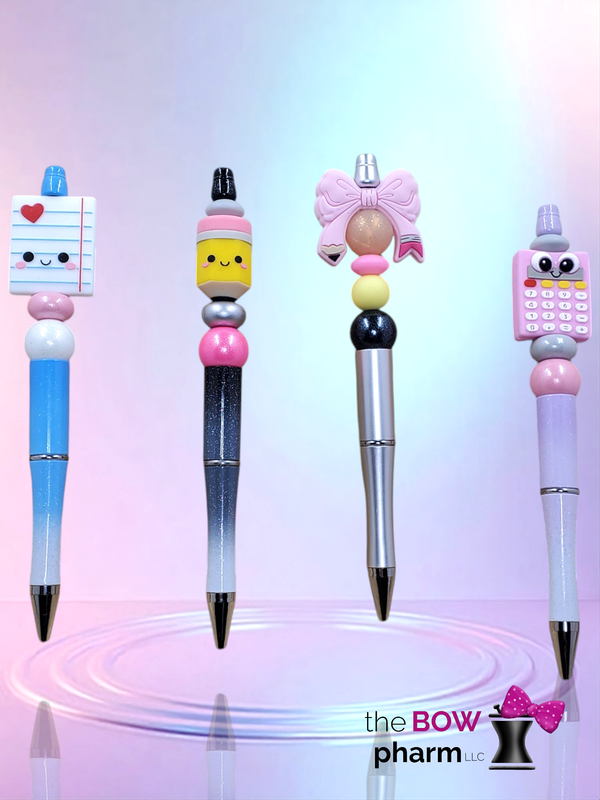 Teacher Silicone Beaded Pens