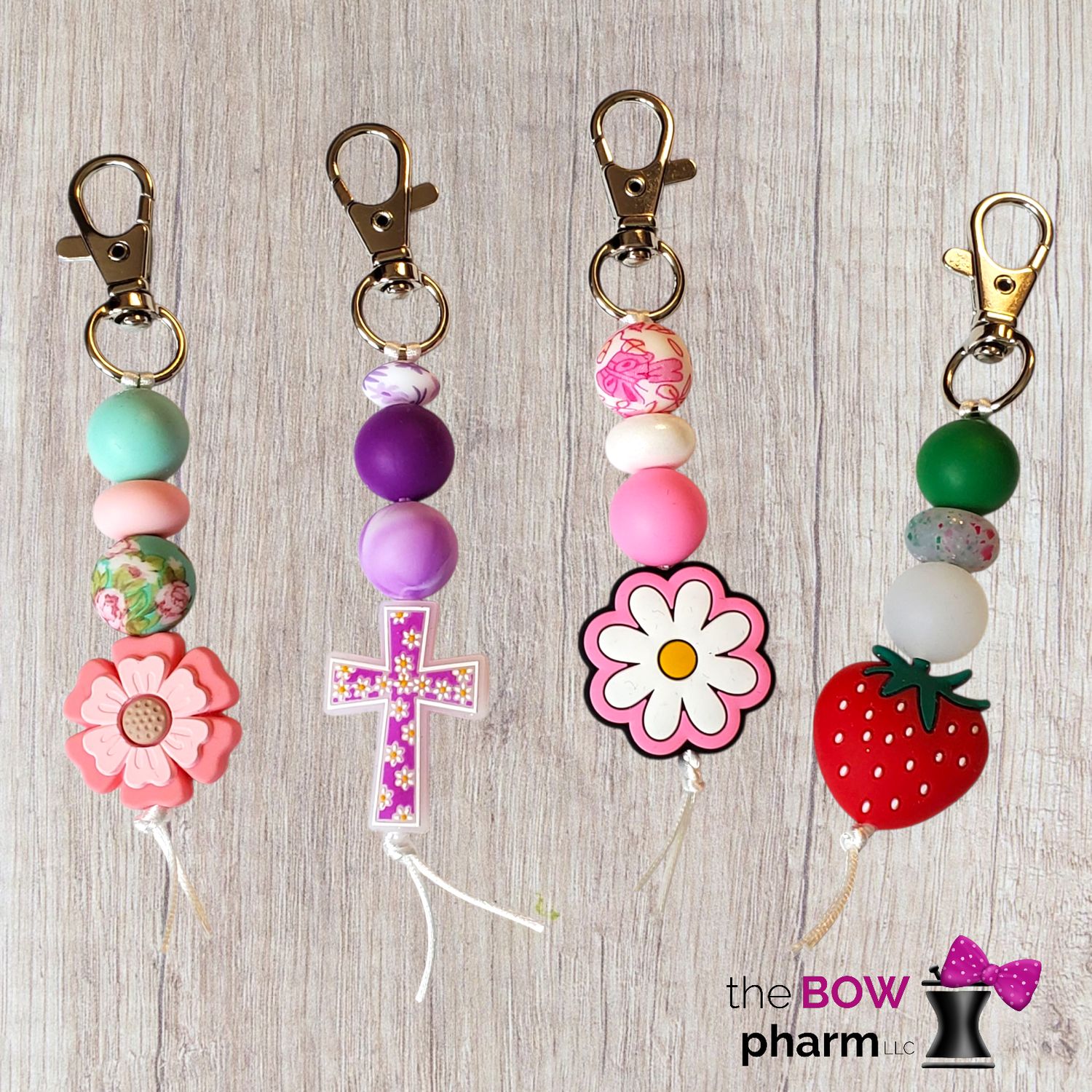 Floral Bag Charms