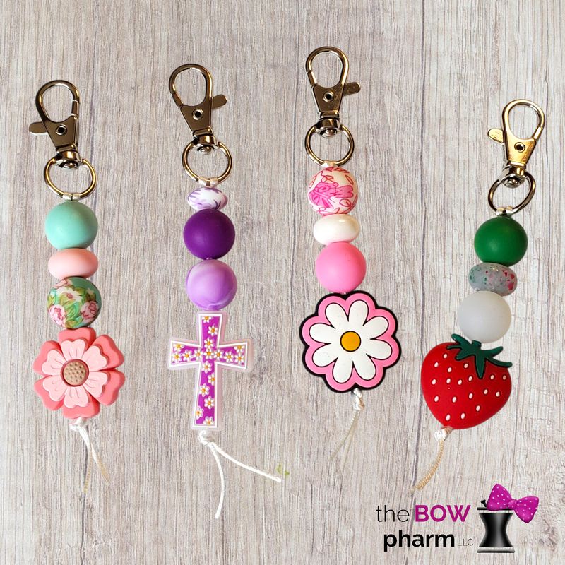 Floral Bag Charms