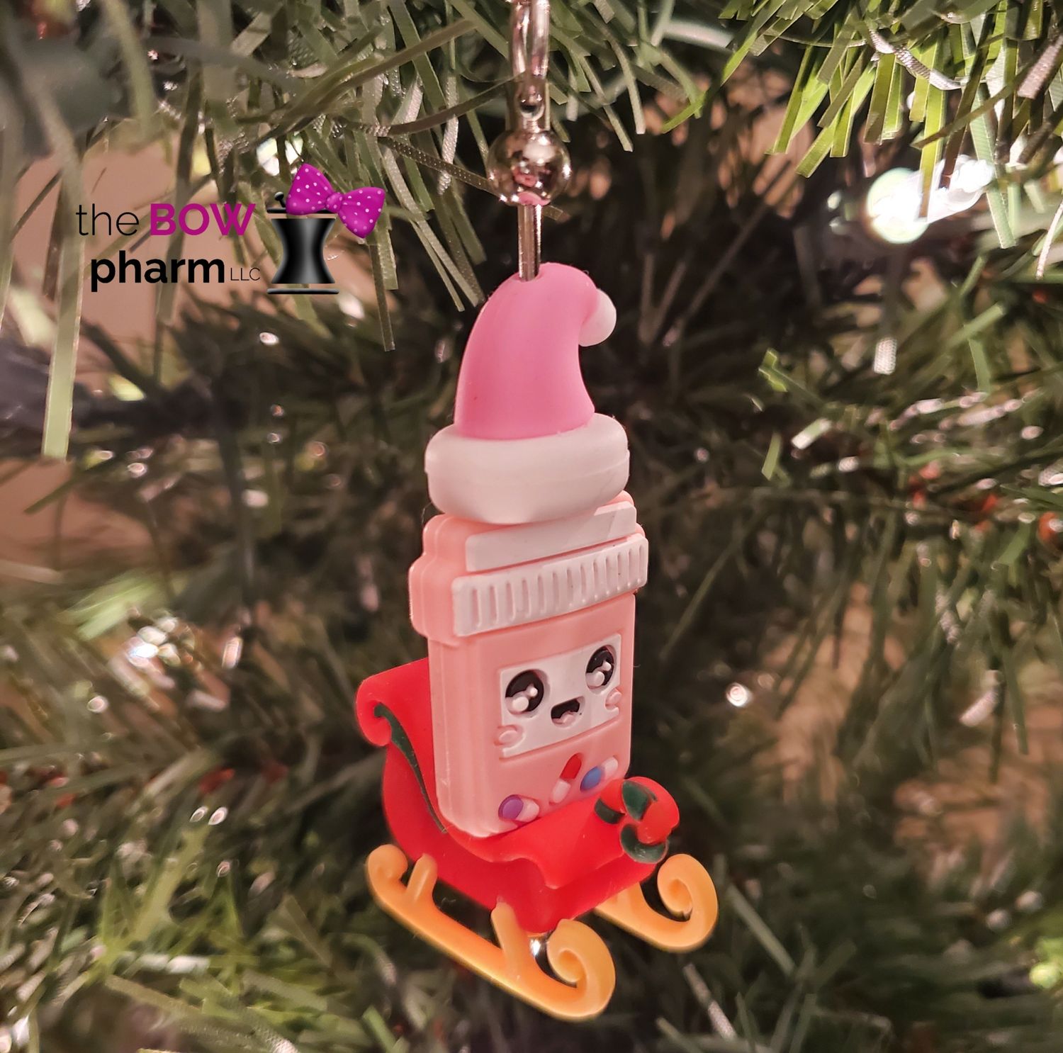 Merry Rx-Mas Sleigh in Pink