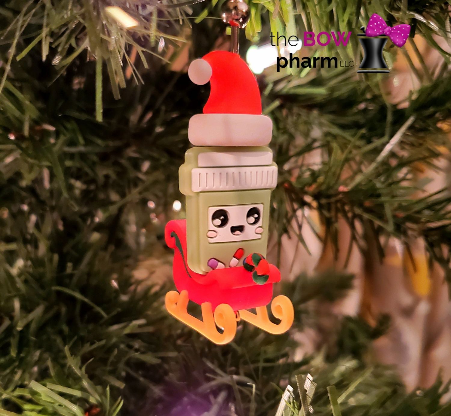 Merry Rx-Mas Sleigh in Green