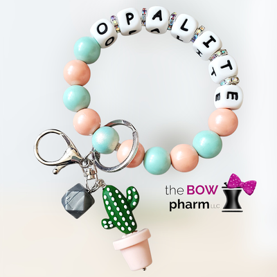 O.P.A.L.I.T.E. Silicone Beaded Wristlet Keychain 🌵🪨