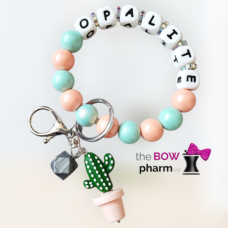 O.P.A.L.I.T.E. Silicone Beaded Wristlet Keychain 🌵🪨