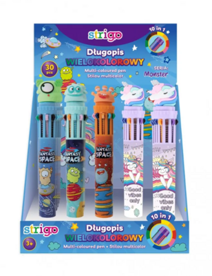 Pix multicolor Strigo, 10 în 1, seria Monster