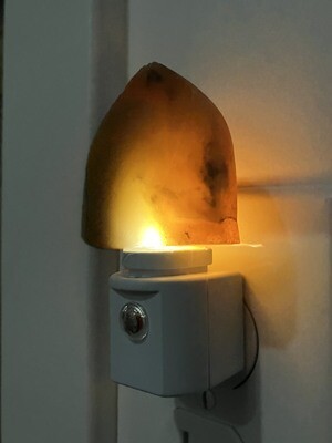 Carnelian Crystal Patuxent River Stone Quartz Night Light with Natural Reiki Healing Aura - Large