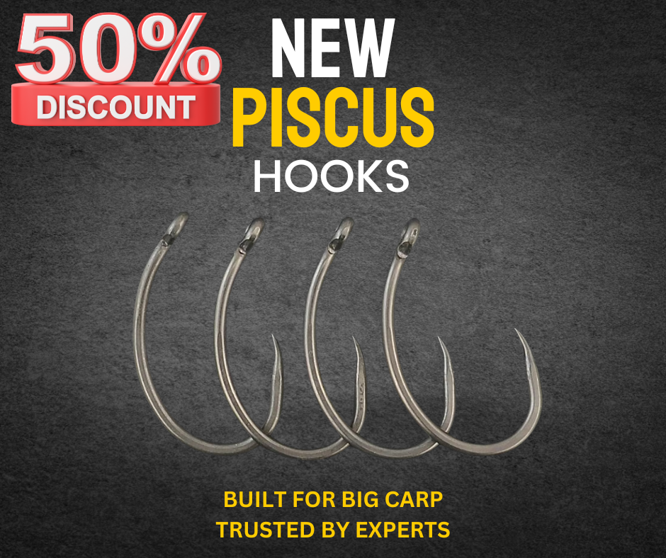 PISCUS High Carbon Teflon Coated Stainless Steel Barbless Hooks